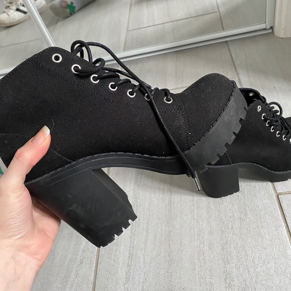 BLACK PLATFORM BOOTIES - Picture 5 of 5